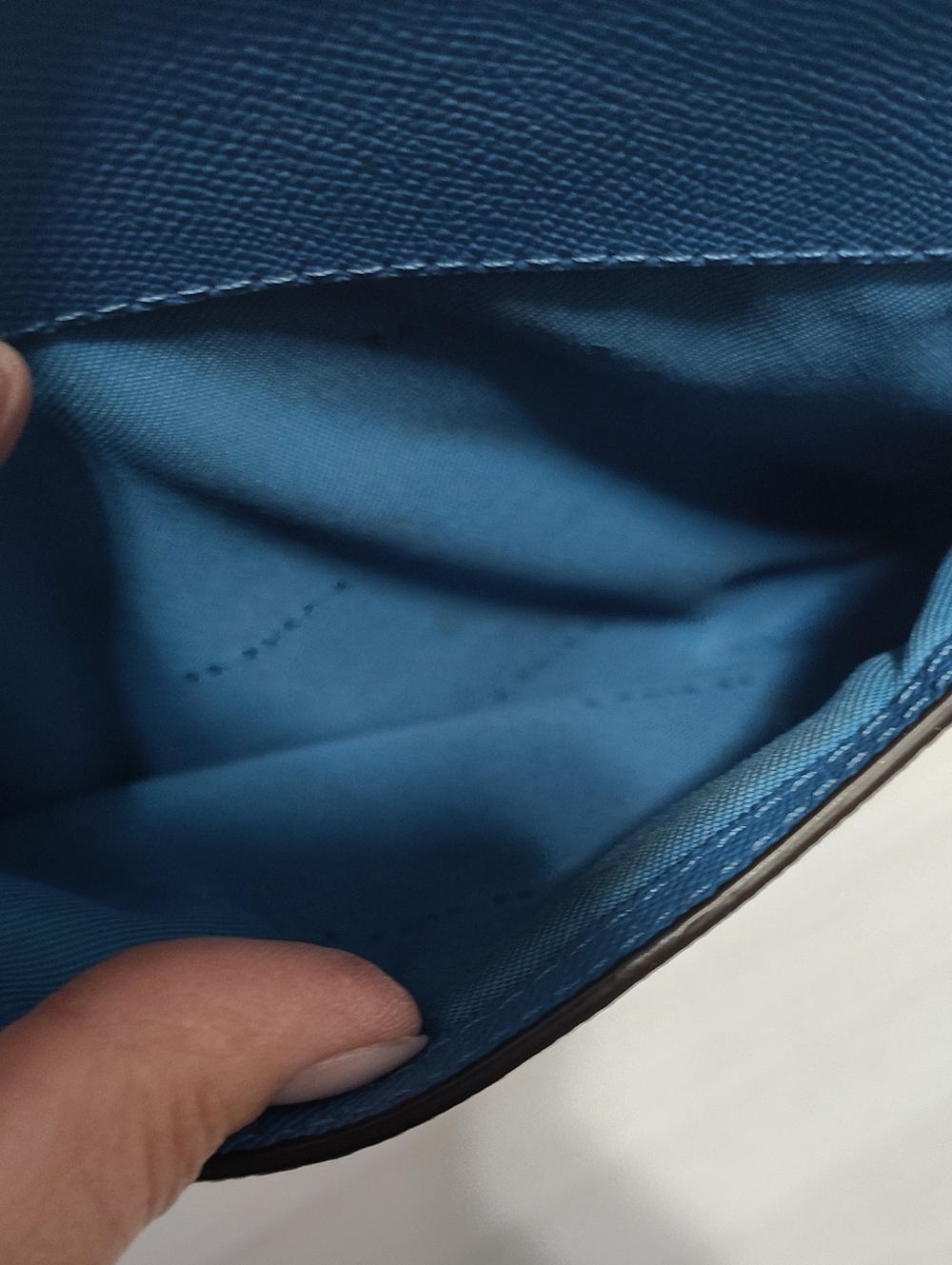 Coach Blue Crossbody Leather Bag - Picture 3 of 8